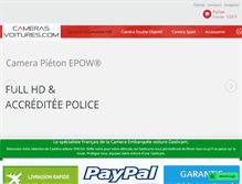 Tablet Screenshot of cameras-voitures.com